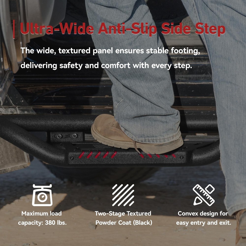 Side Step Bars for 2019-2024 Dodge Ram 1500 Crew Cab