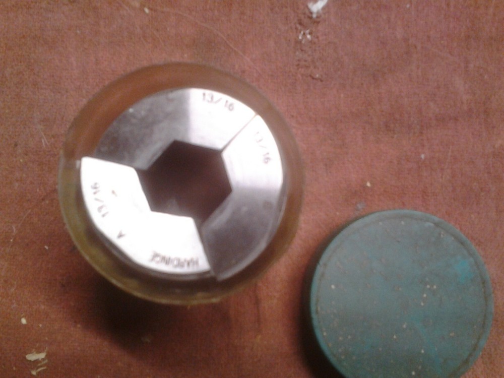 HARDINGE  S-16  13/16" HEX  COLLET PAD SET  .812