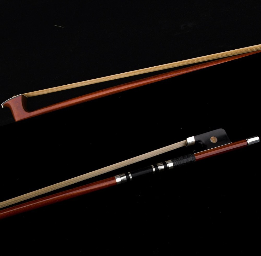 D. Peccatte Copy Master Pernambuco Viola Bow Ebony Big Eye Frog Silver Part Fast