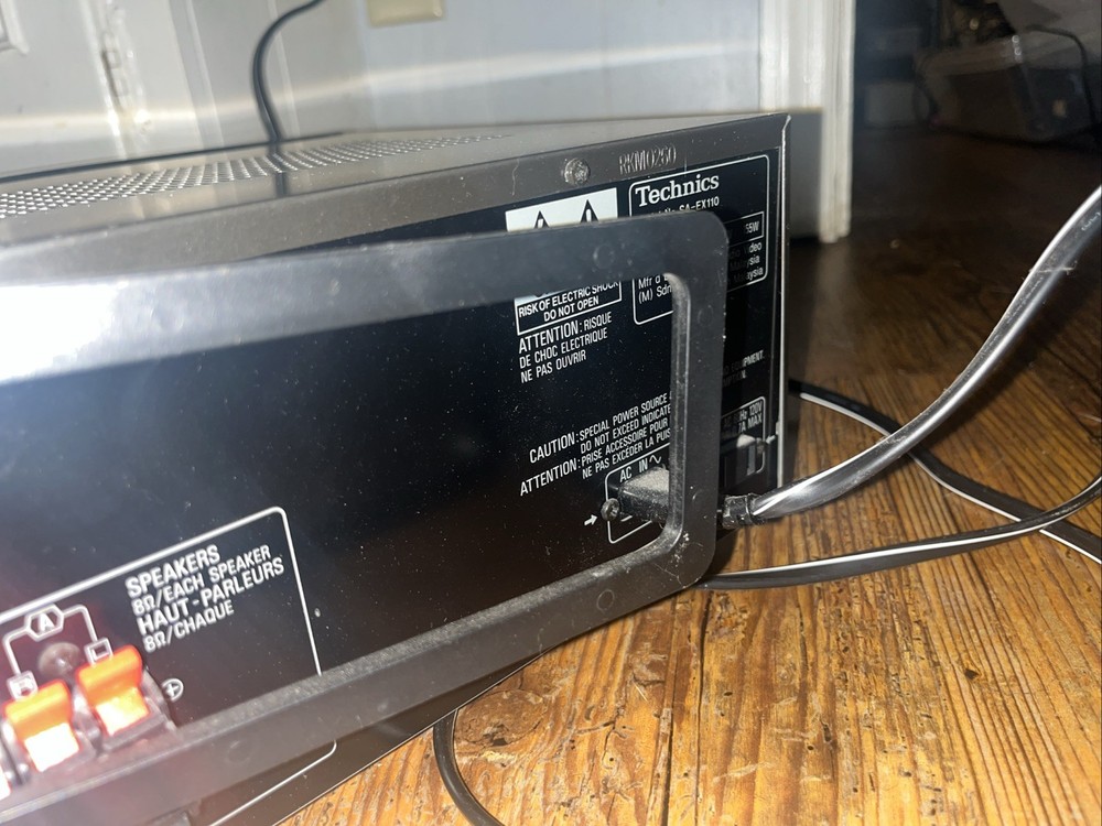 Technics SA-EX110 AV Stereo Receiver Dolby Pro Antenna - UNTESTED - Powers On