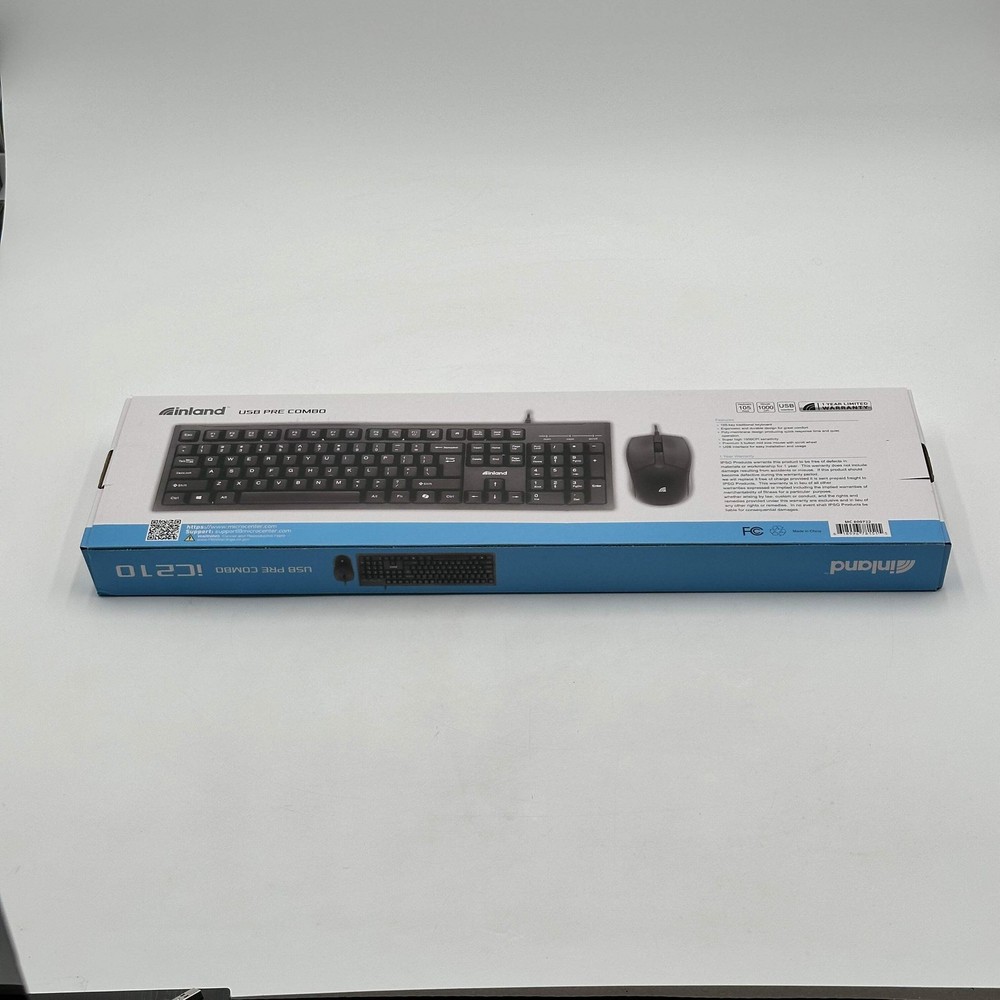 Inland USB Pre Combo IC210 Keyboard - New Open Box