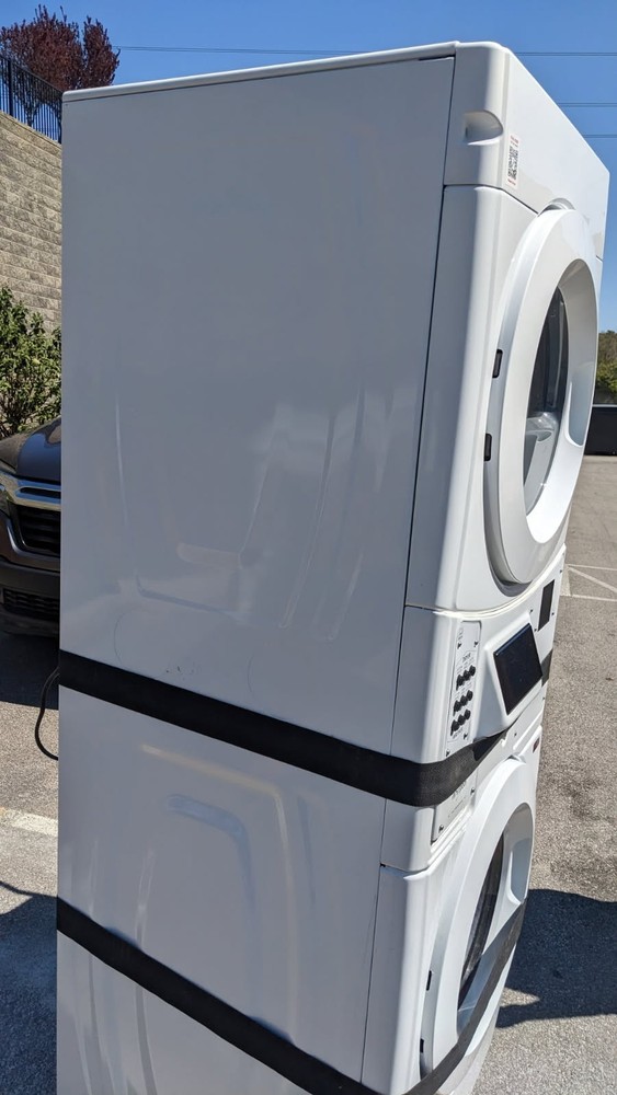 Whirlpool Commercial Stackable Gas Front-Loading Washer & Dryer White Enamel