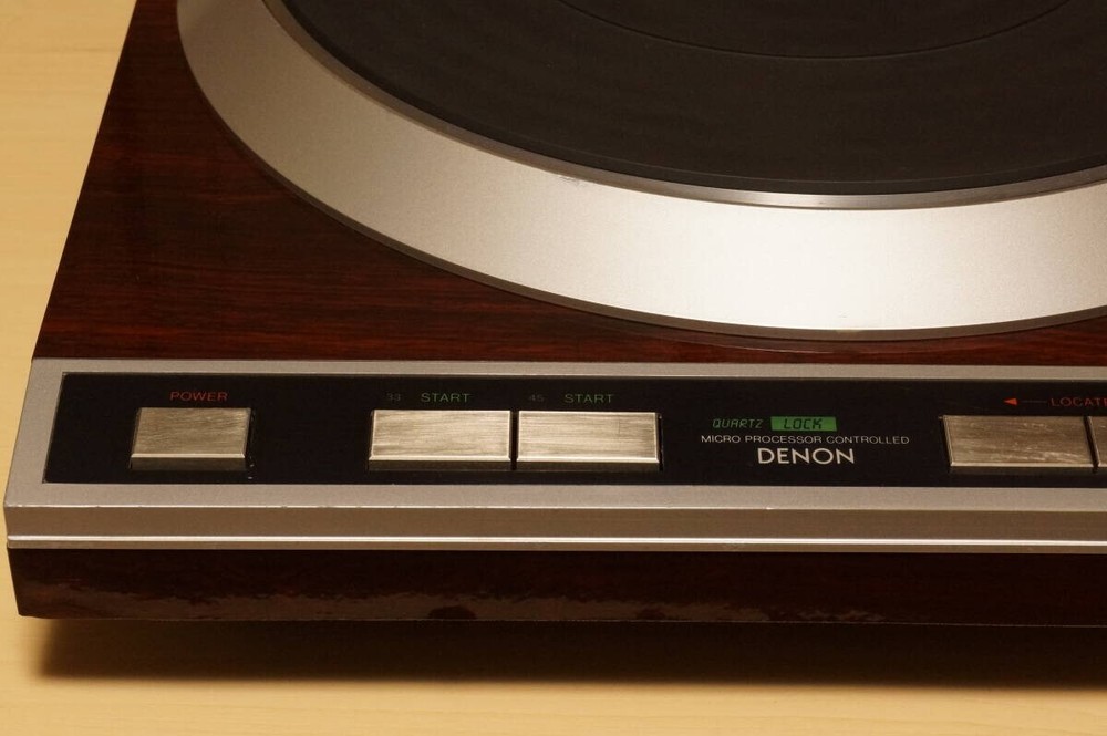 DENON DP-45F Direct Drive Automatic Turntable Brown Good