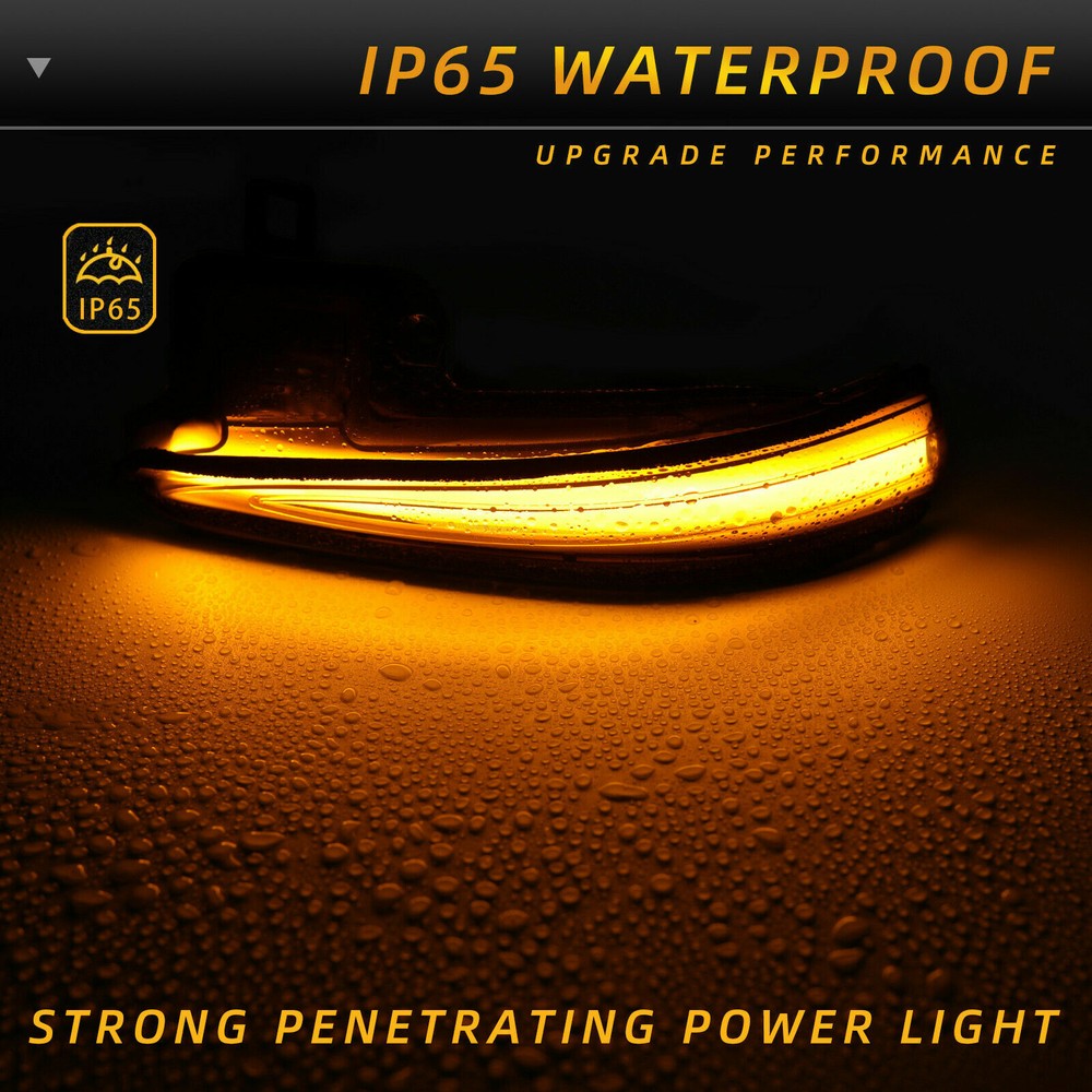 For Toyota RAV4 2019-2023 LED Side Mirror Sequential Dynamic Turn Signal Lights