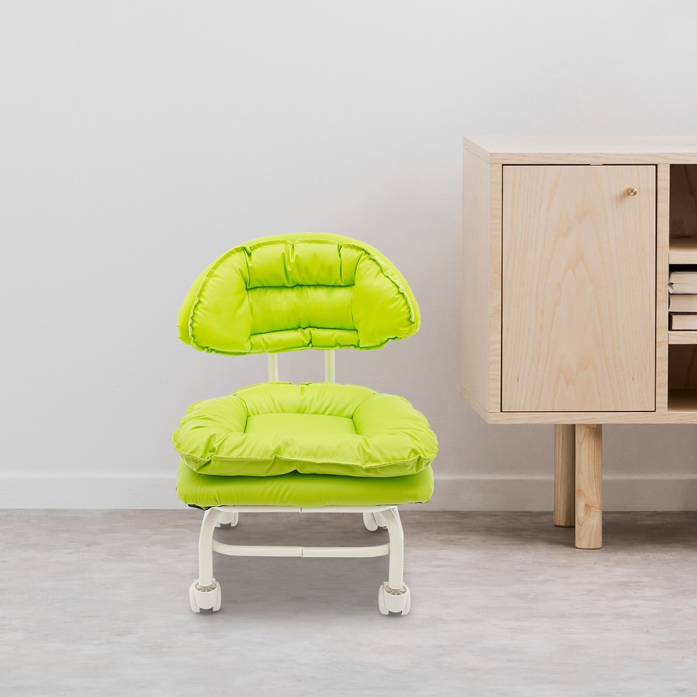 Ergonomic Rolling Stool with Back Rest, Heavy Duty Rolling Stool, Roller Chair