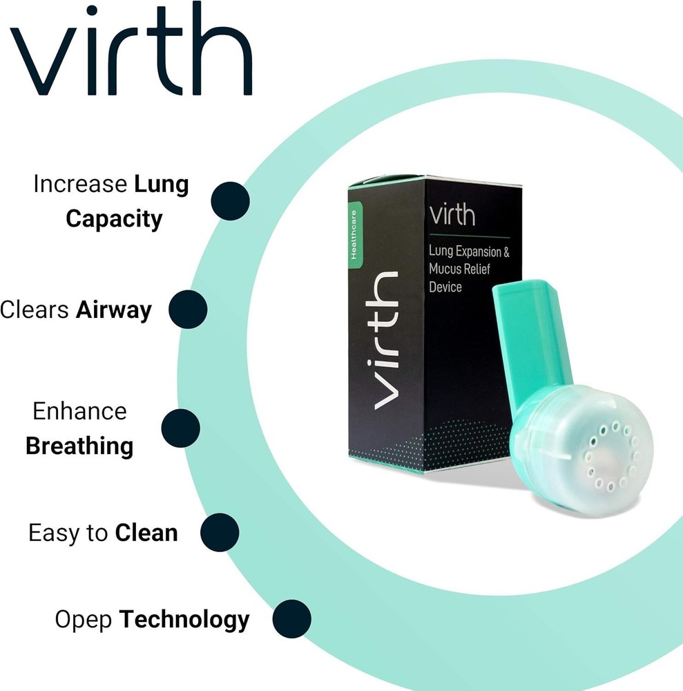 Mucus Relief Device by - Breathing Exercise Device - Clear Lungs - Flutter Va...