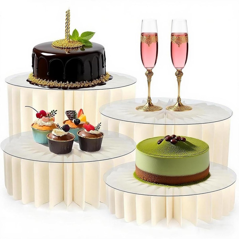 4 Pcs Buffet Risers Food Risers for Buffet Table Display as Buffet Risers and...