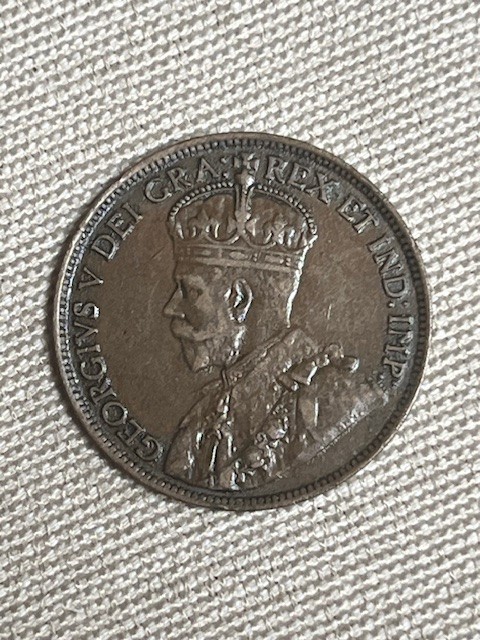CANADA 1913 One 1 Large Cent King George V