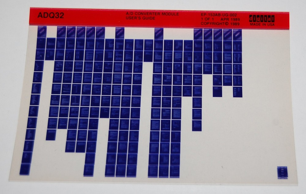 DEC ADQ32 A/D Converter Module User Guide, Microfiche
