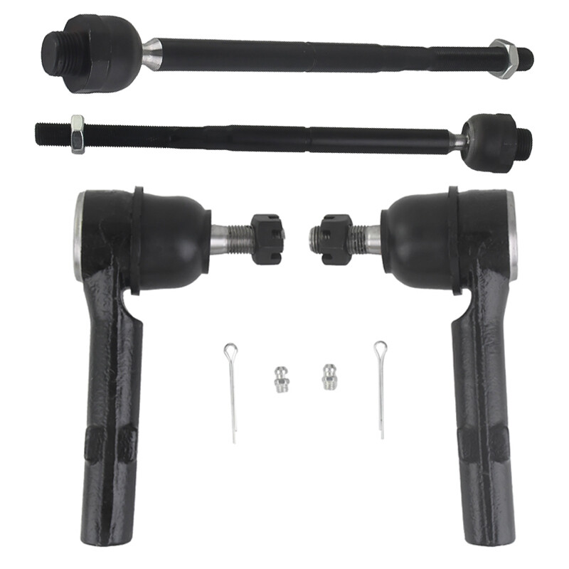 MOOG Front Inner & Outer Tie Rod Ends For 2007-2013 Chevy GMC Cadillac 4Pack
