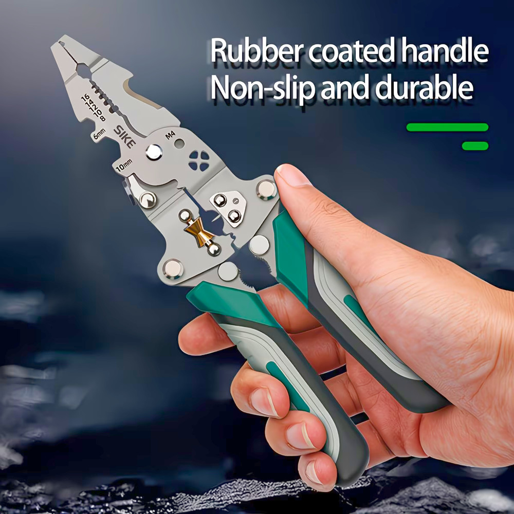 Collapsible Wire Stripper Multi Tool High Carbon Steel Cutter Crimper