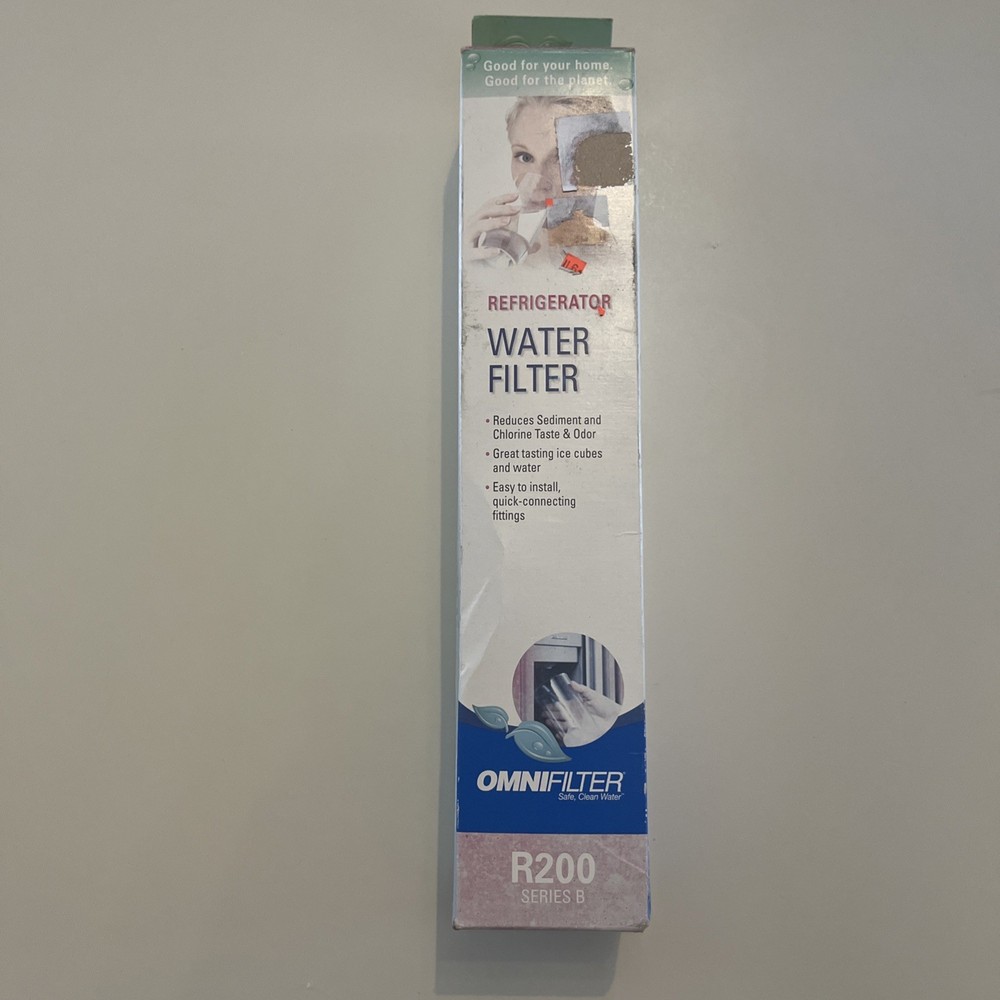 OmniFilter Series B R200 Refrigerator Icemaker Inline Carbon Water Filter New