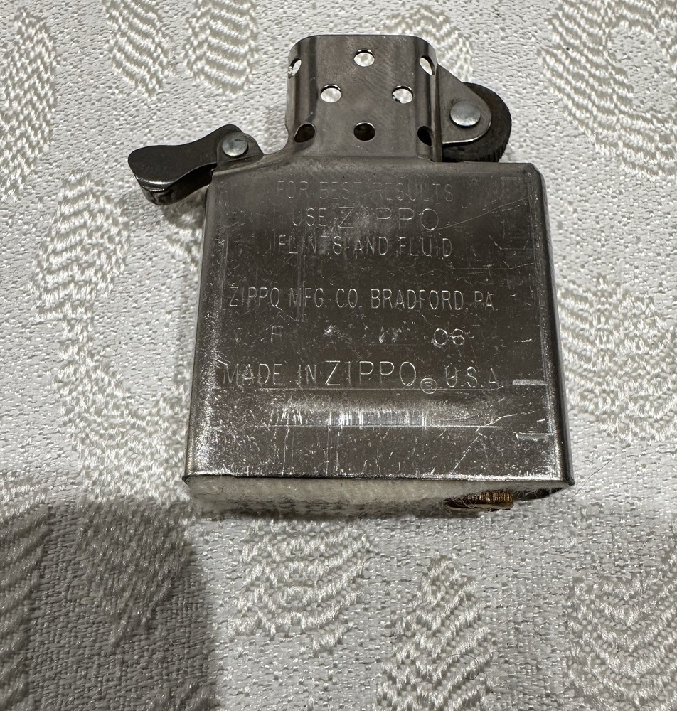 zippo lighter F 06. Good Condition