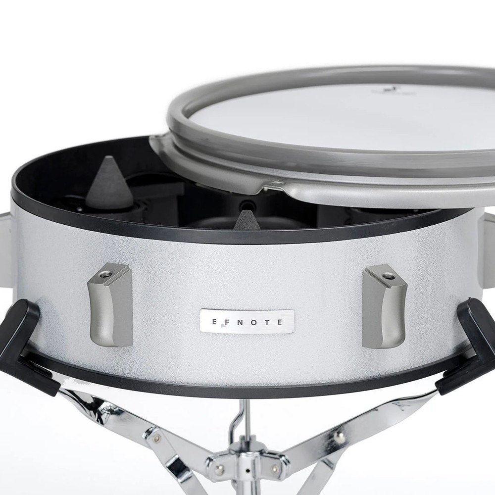 EFNOTE 3B Electronic Drum Set - White Sparkle DRUM ESSENTIALS BUNDLE