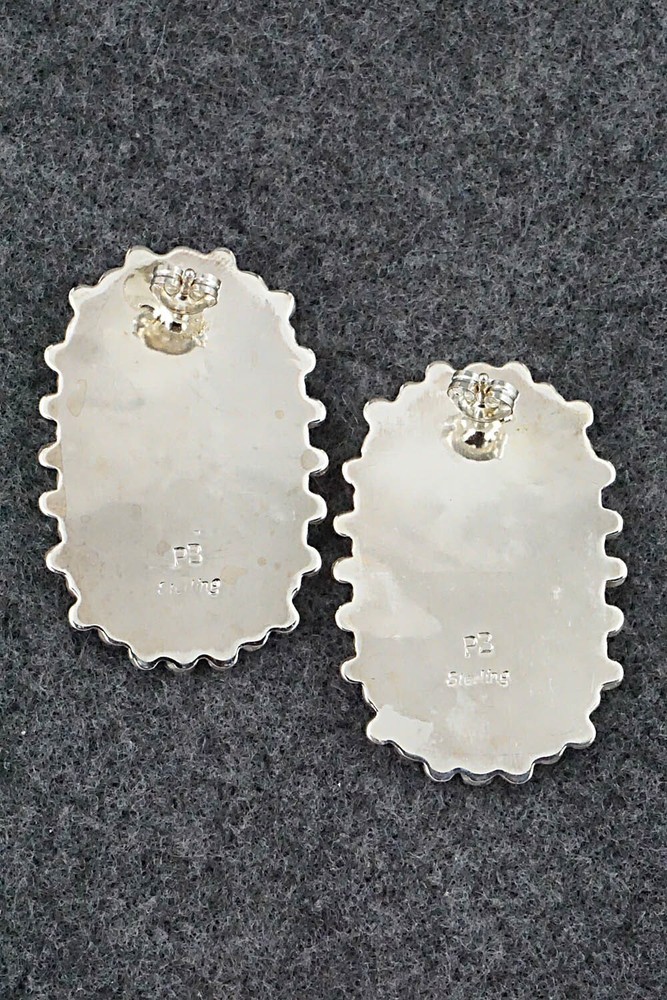 Turquoise & Sterling Silver Earrings - Philena Byjoe