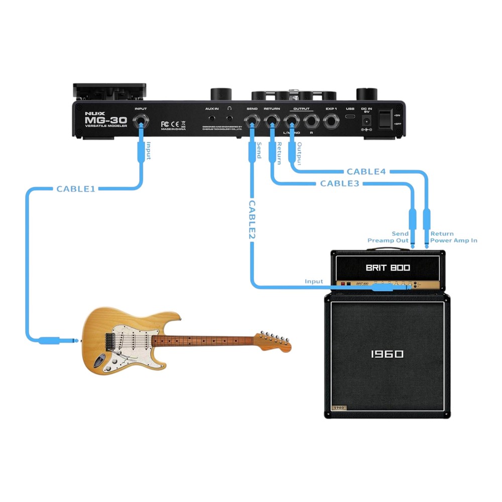 NUX MG-30 Multi Effect Guitar Amp Modeler