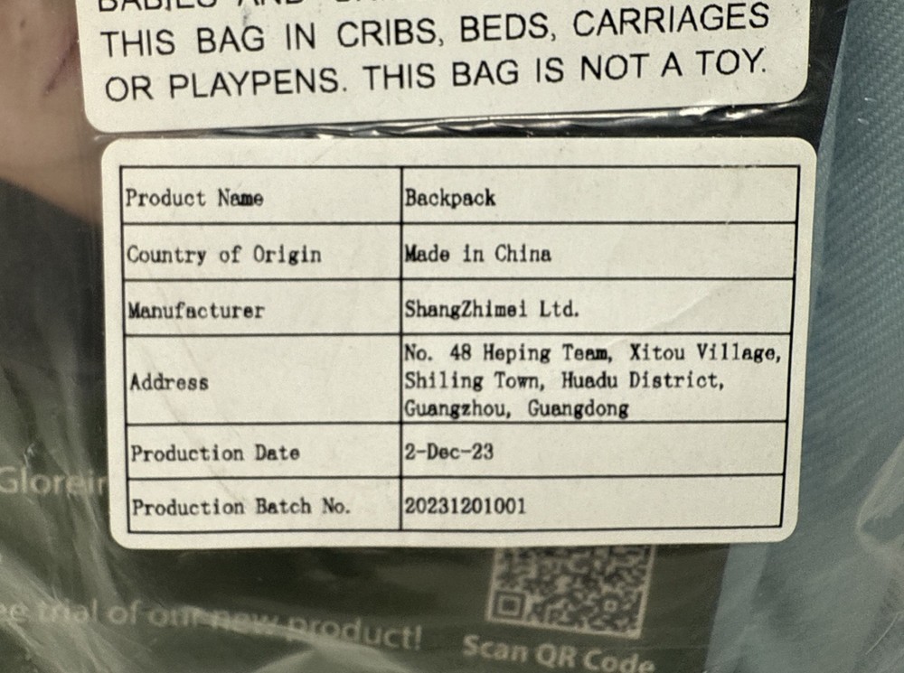 Glorieroo Backpack Bookbag Haze Blue