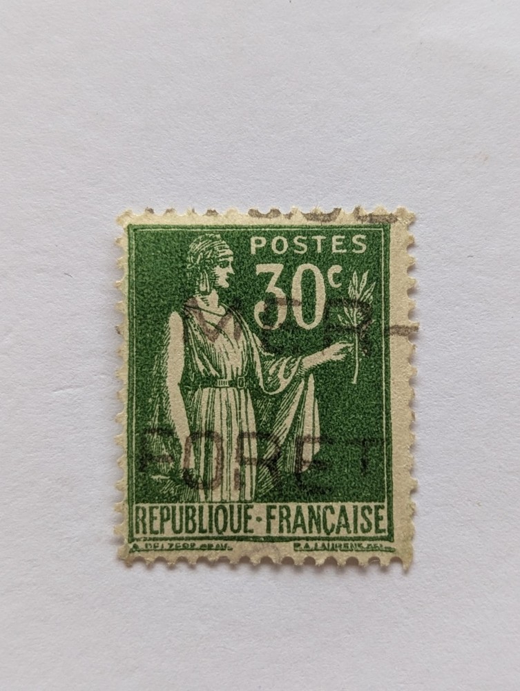 French stamps 6 Values. 48F