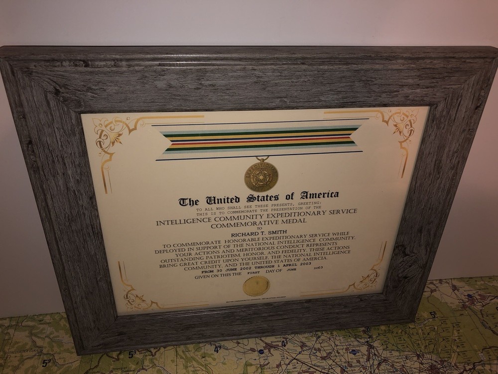 INTELLIGENCE COMMUNITY - EXPEDITIONARY SERVICE COMMEMORATIVE CERTIFICATE Type-1