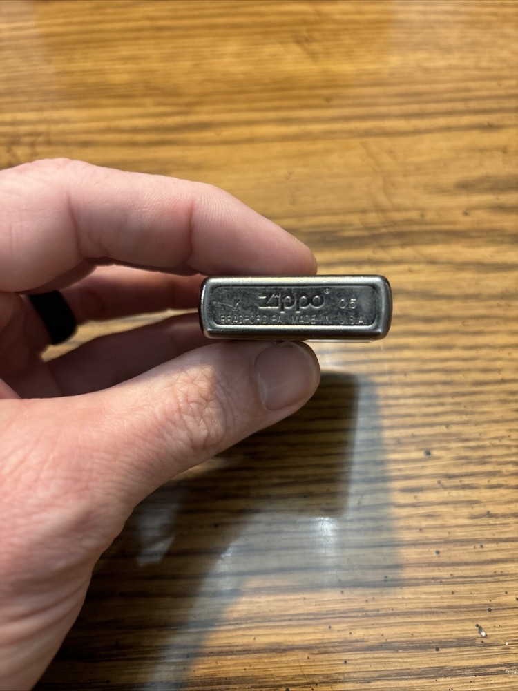 Zippo Black Horizontal Stripe Cigarette Lighter K 05 2005