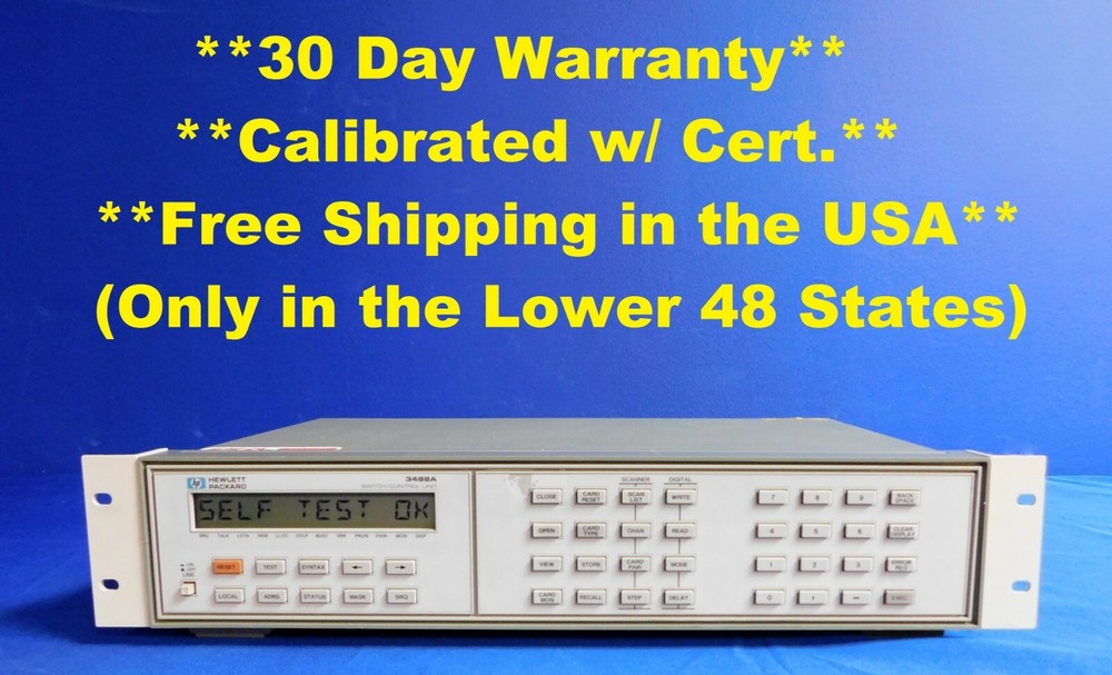 Agilent HP Keysight 3488A HPIB Switch / Control Unit Mainframe