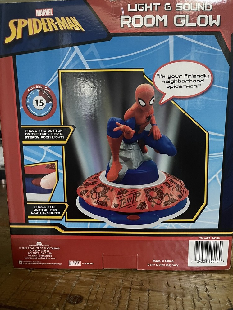 Marvel Spider-Man Light and Sound Room Glow