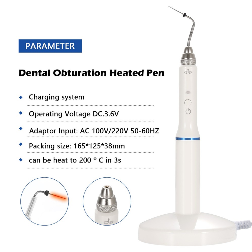 Dental Endo Gutta Percha Endodontic Heated Pen Obturation System+2 Tips 2Models