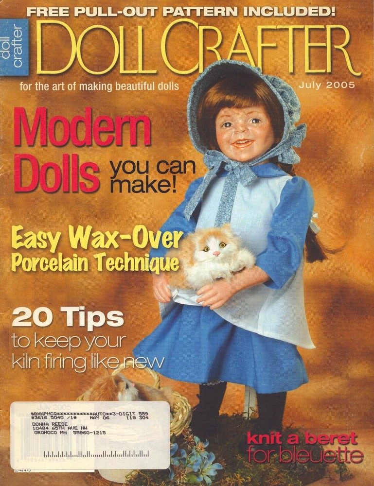 Doll Crafter Magazine July 2005 Pull Out Pattern Doll Costuming