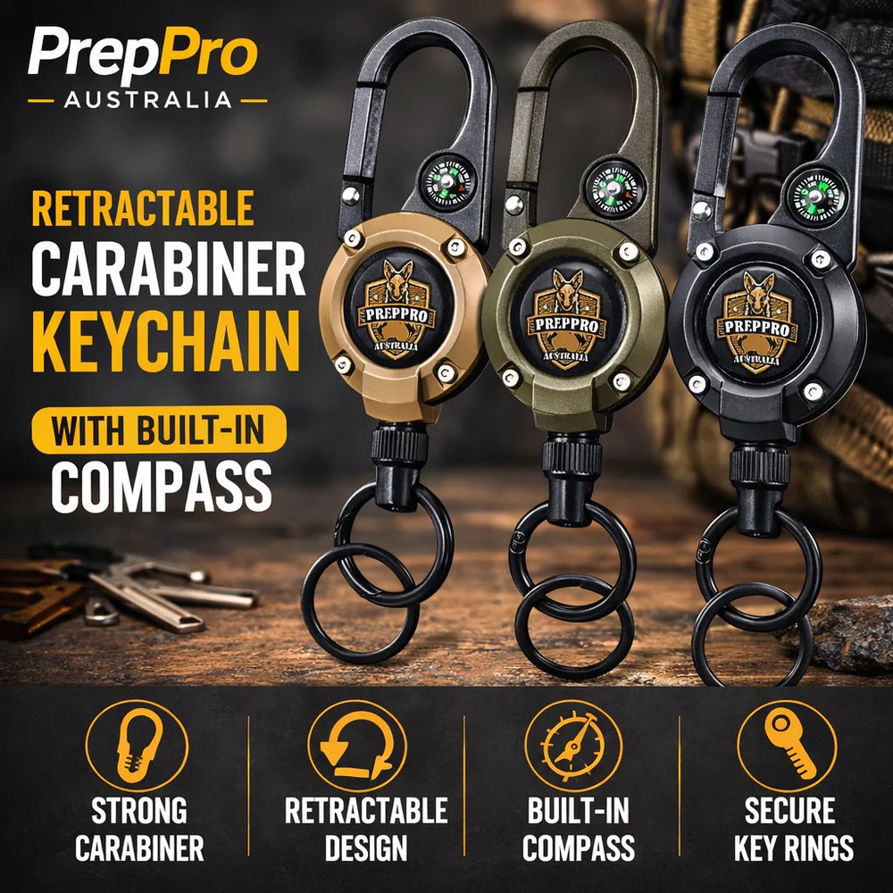 Retractable Compass Key Clip | PrepPro
