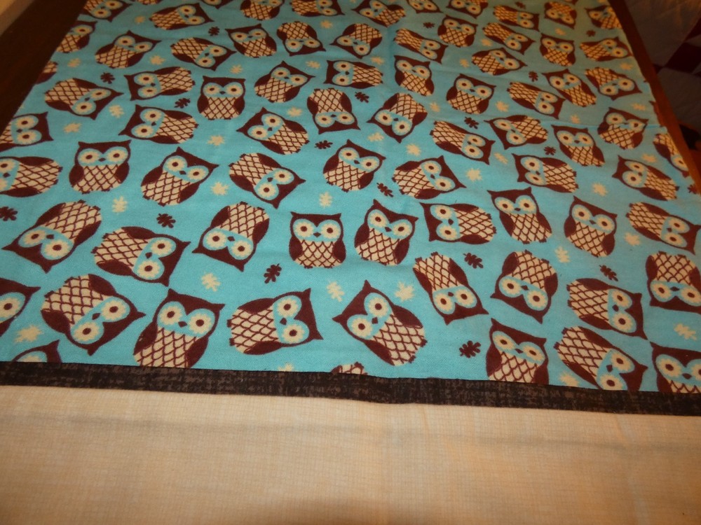 Handmade Pillowcase Flannel Owls