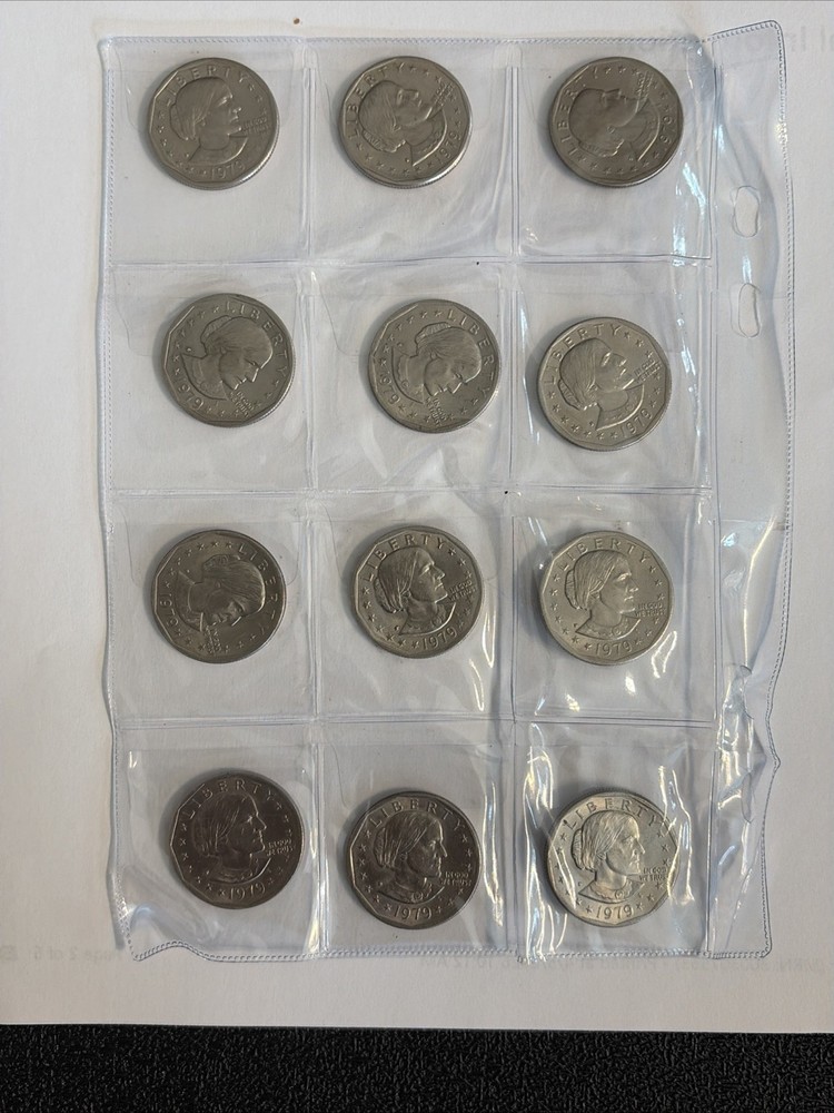 21 - Different Susan B Anthony Dollar Coins D&P. Mints