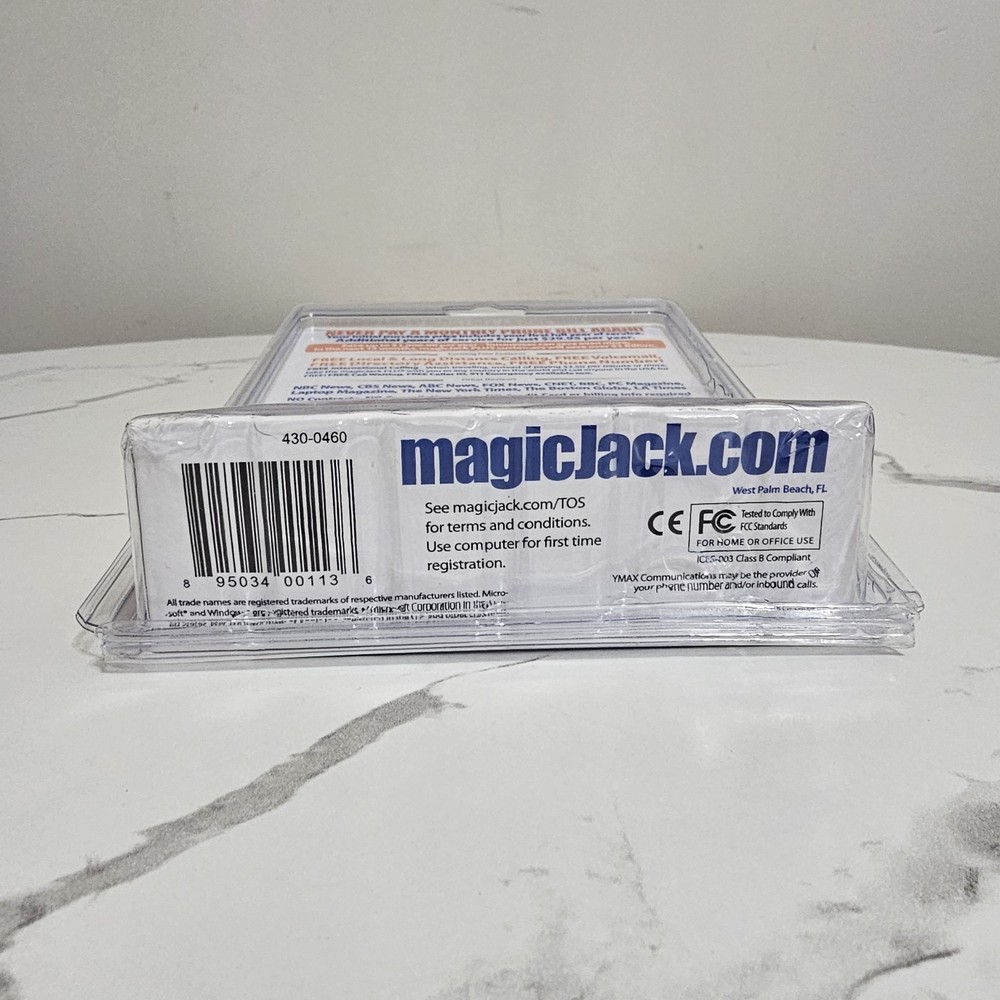 Magic Jack Plus Free Local Long Distance Calling Telephone Unit 430-0460 Note