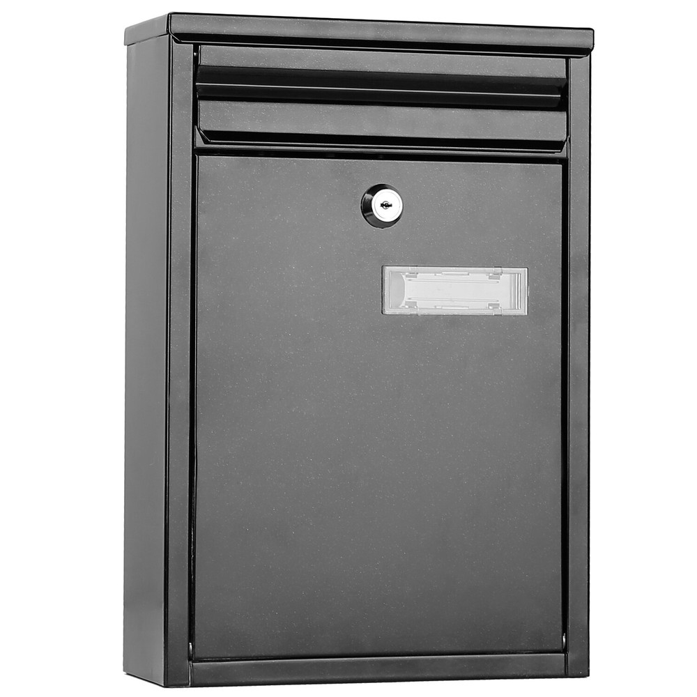 Wall Mount Mail Box Heavy Duty Galvanized Steel Rust Resist Mailbox w/ lock &Key