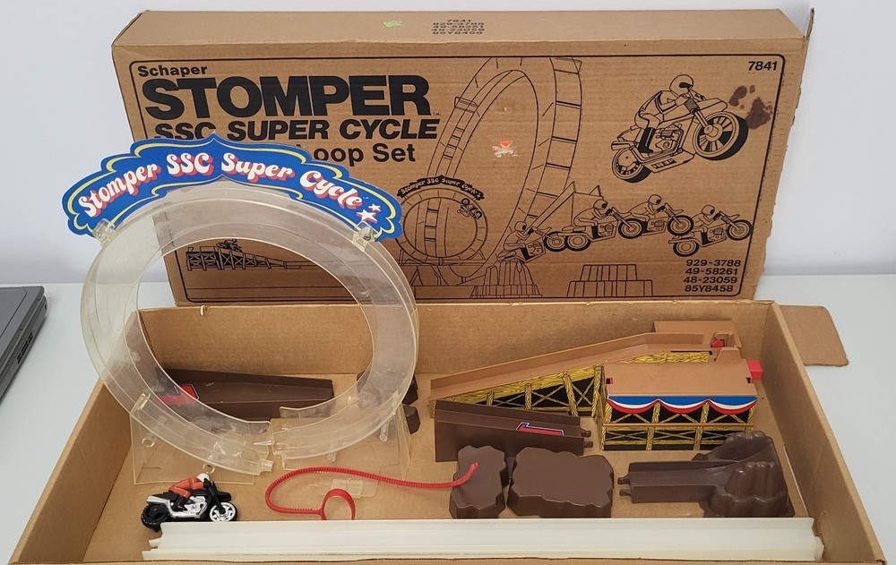 Schaper STOMPER SSC Super Cycle Daredevil Loop Set #7841 Complete Tested Works