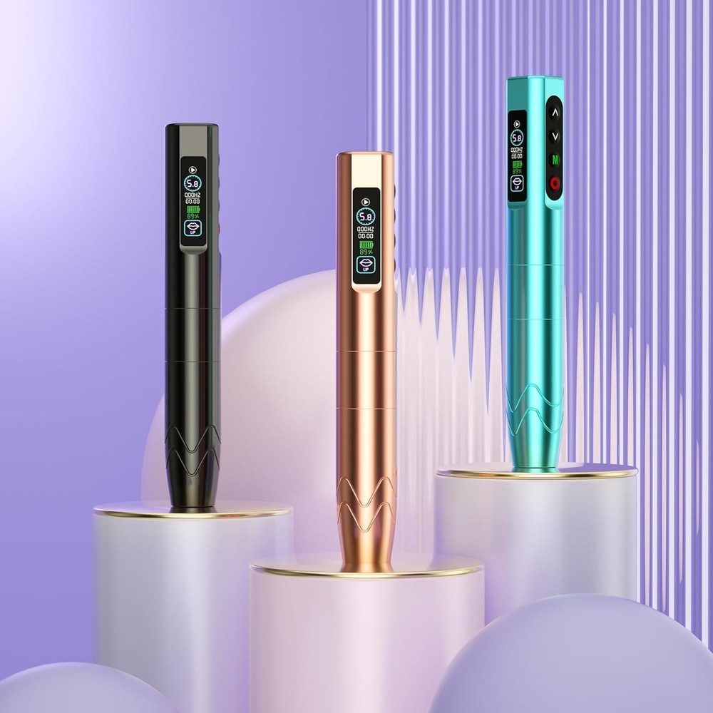 Microblading Kit - Professional Complete Wireless Tattoo Gun Rose Gold