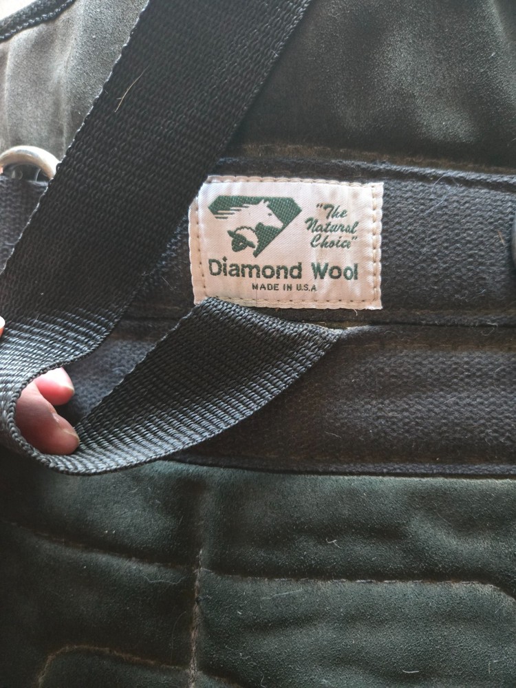 Diamond Wool Deluxe Suede Leather Bareback Saddle Pad