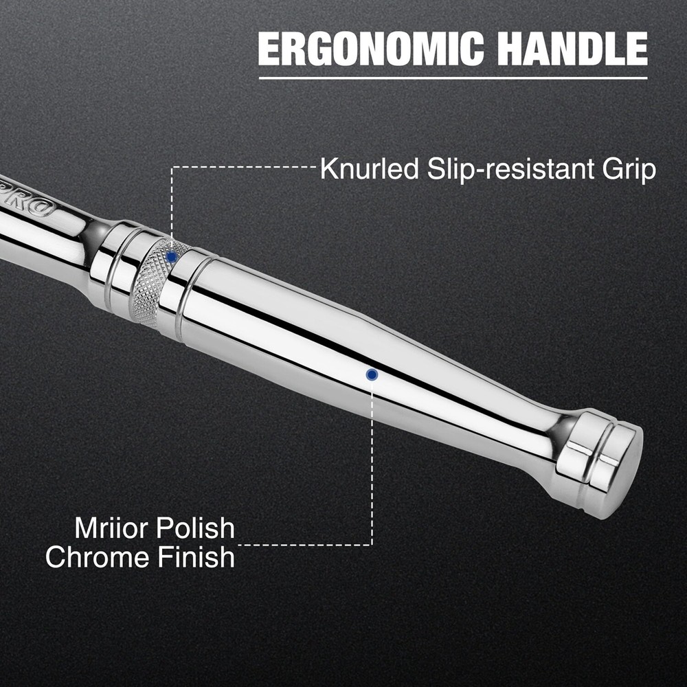 WORKPRO 3/8" Drive Ratchet Handle 72-Tooth Reversible Quick-Release Ratchet Sets