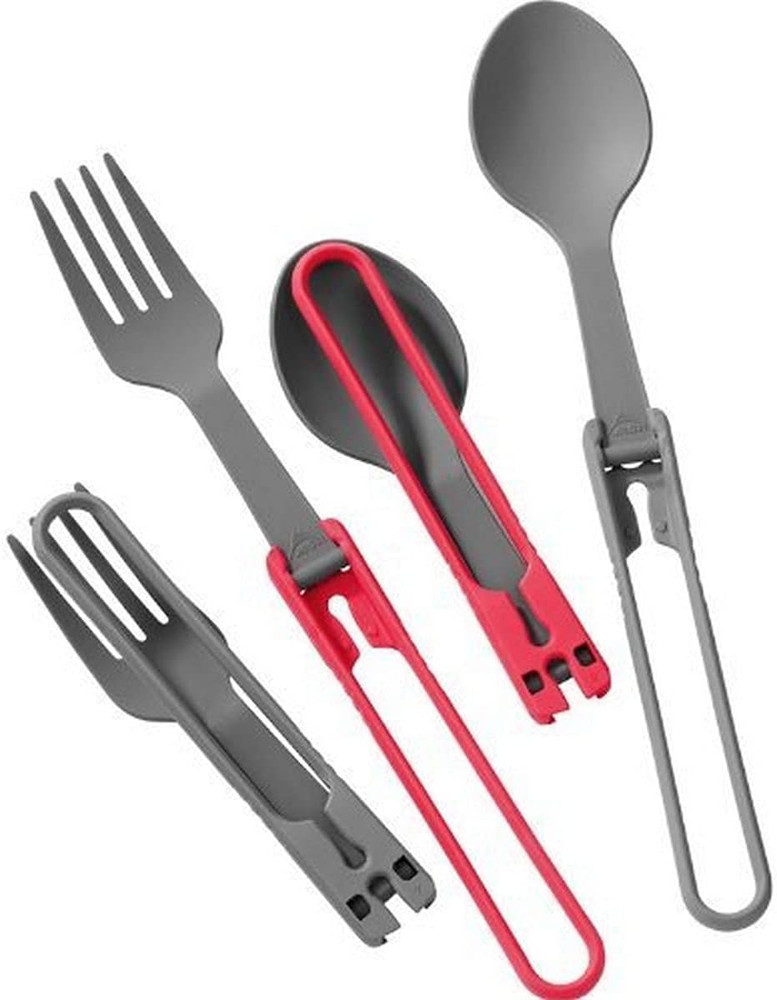 4-Piece Folding Camping Spoon and Fork Set