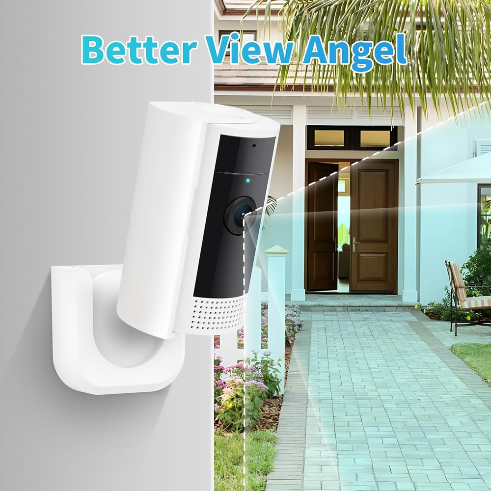 Indoor Camera Mount Adhesive Wall Bracket No Drill Security Mount 2 Pack