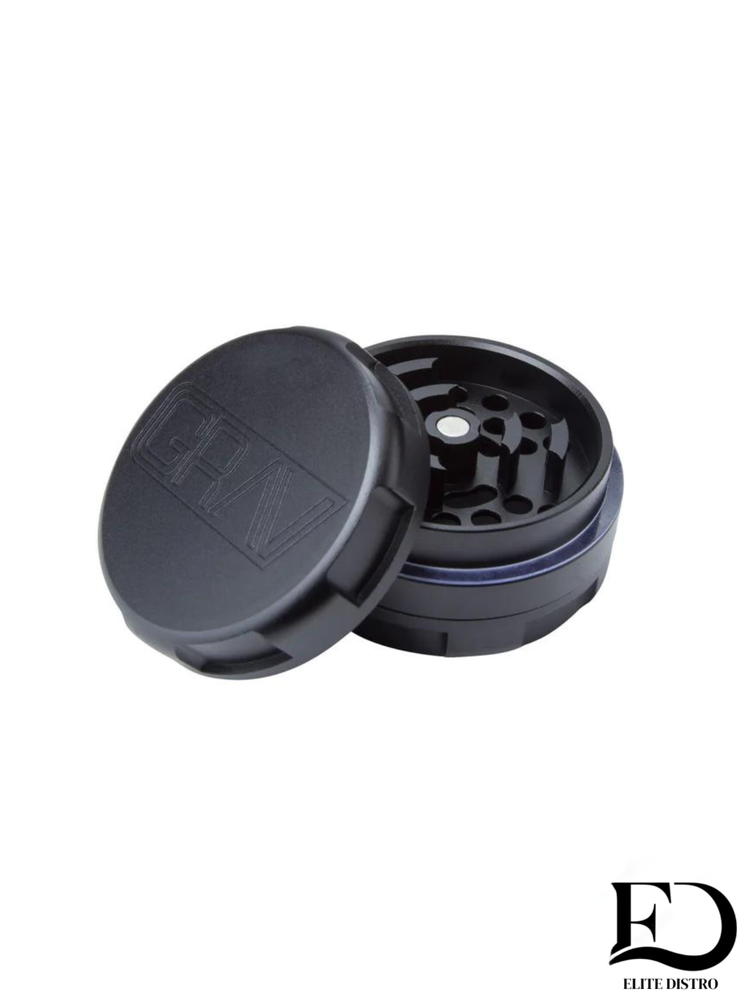 Grav Grinder - 3 Pieces - Black - Herb grinder!