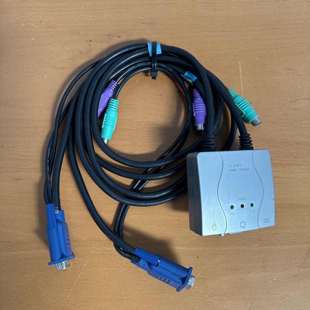 2-Ports External KVM switch PS/2 with Audio Support