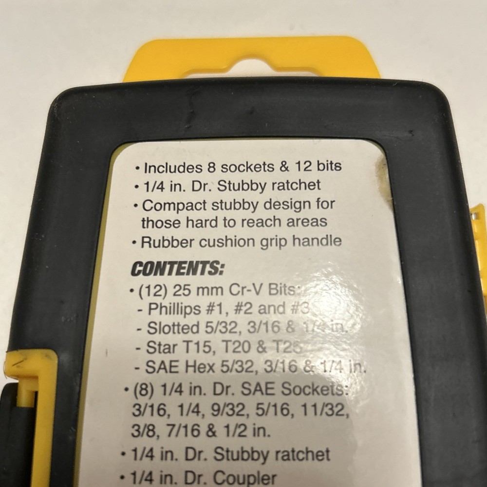 PERFORMANCE TOOL 23 PIECE BIT & SOCKET SET WILMAR 20156 SAE