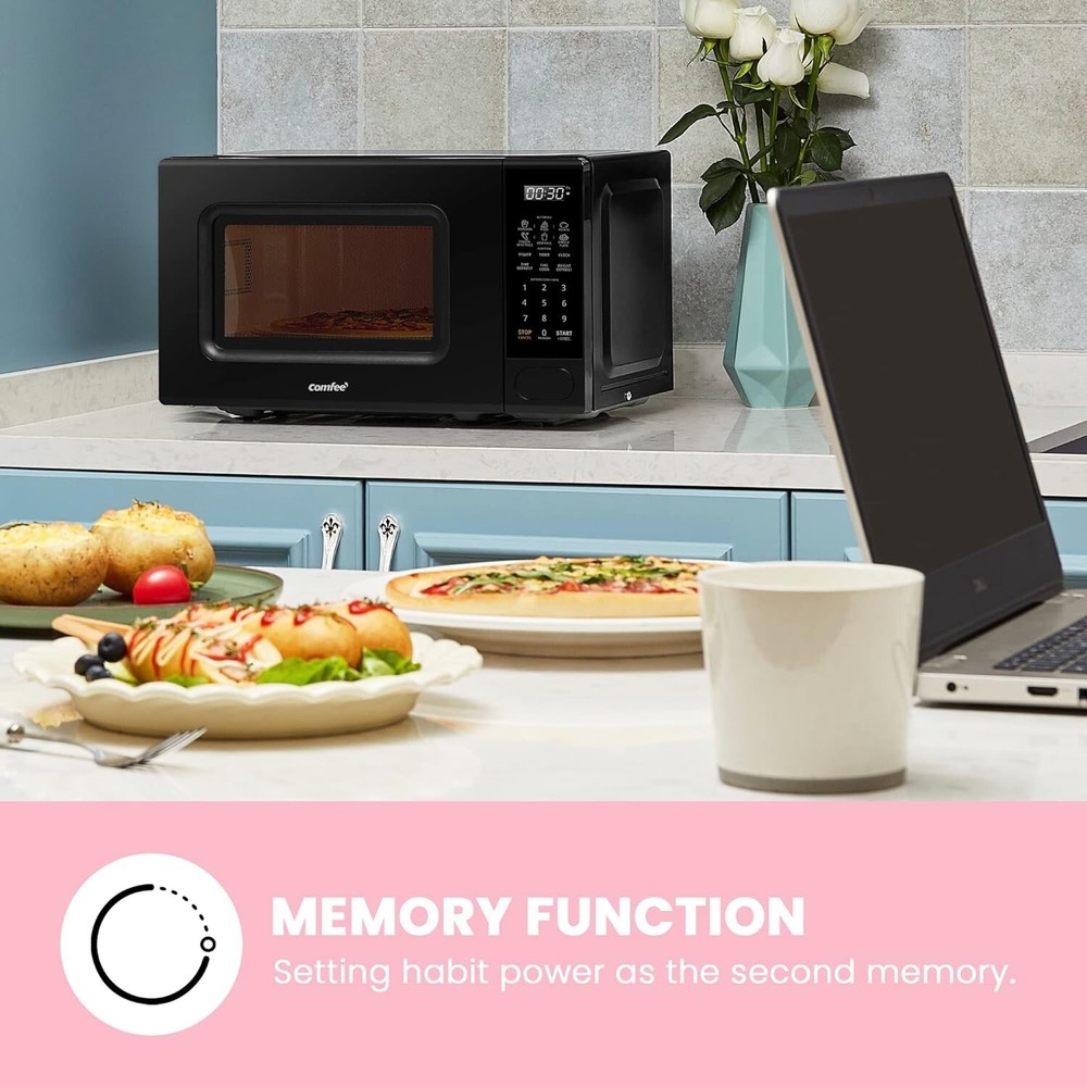 COMFEE Deluxe Counter Top One Touch Microwave Oven