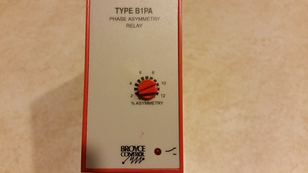 BROYCE CONTROL PHASE ASYMMETRY RELAY Type B1PA