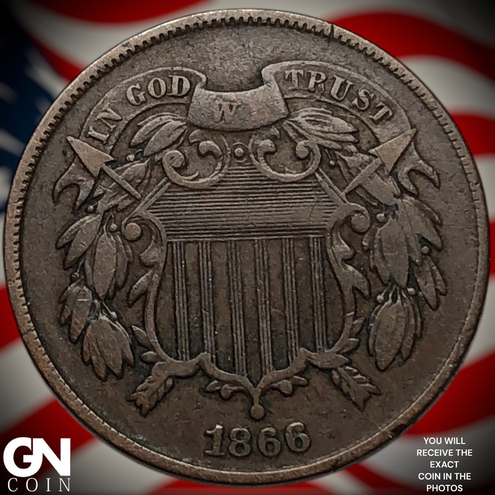 1866 2 Cent Piece Z5539