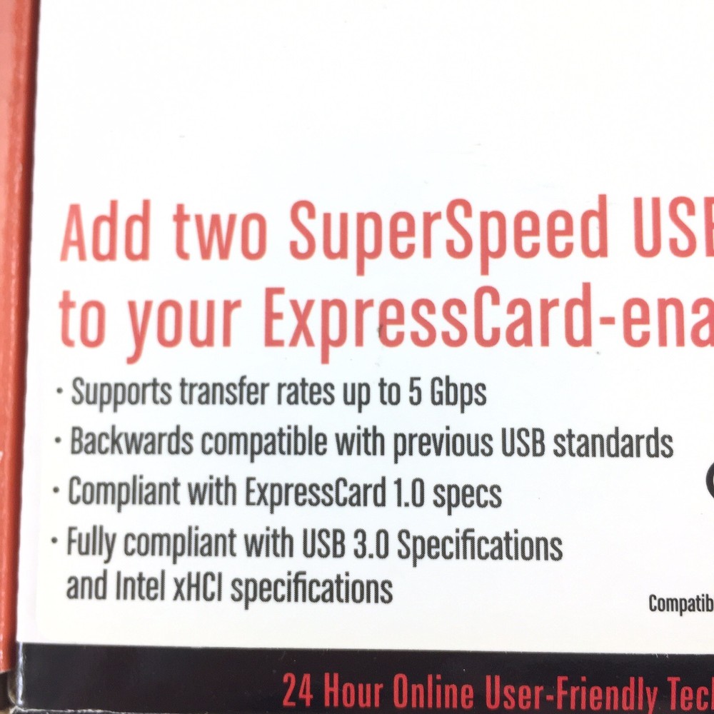 StarTech ECUSB3S2 2 Port ExpressCard Superspeed USB 3.0 Controller Adapter Card