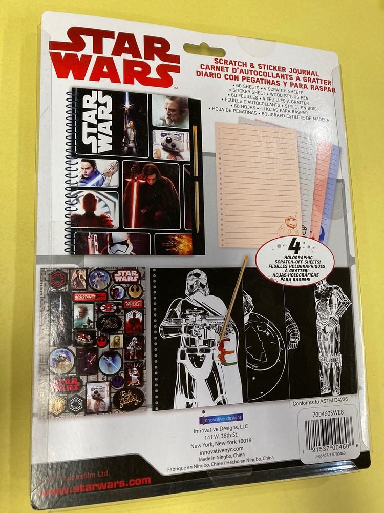 Star Wars Scratch And Sticker Journal