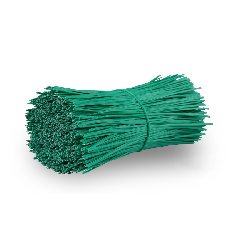 Plastic Coated Iron Wire garbage ties metal Cable Wrap Various Size & Colour