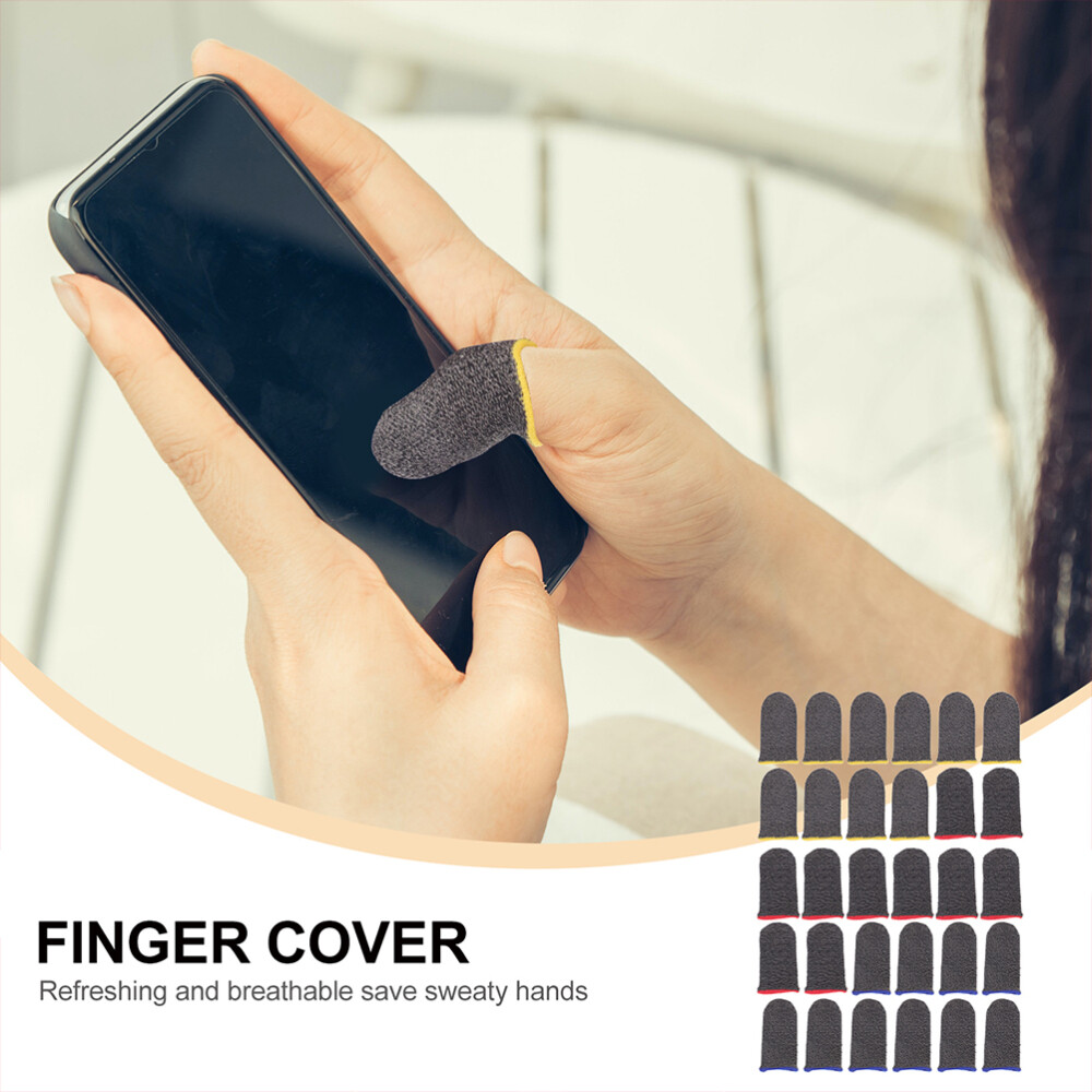 30Pcs Mobile Game Controller Thumb Sleeves Versatile Finger Protector