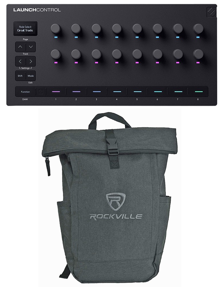 Novation Launch Control 3 Studio/Stage Control Surface USB-C/MIDI I/O+Laptop Bag